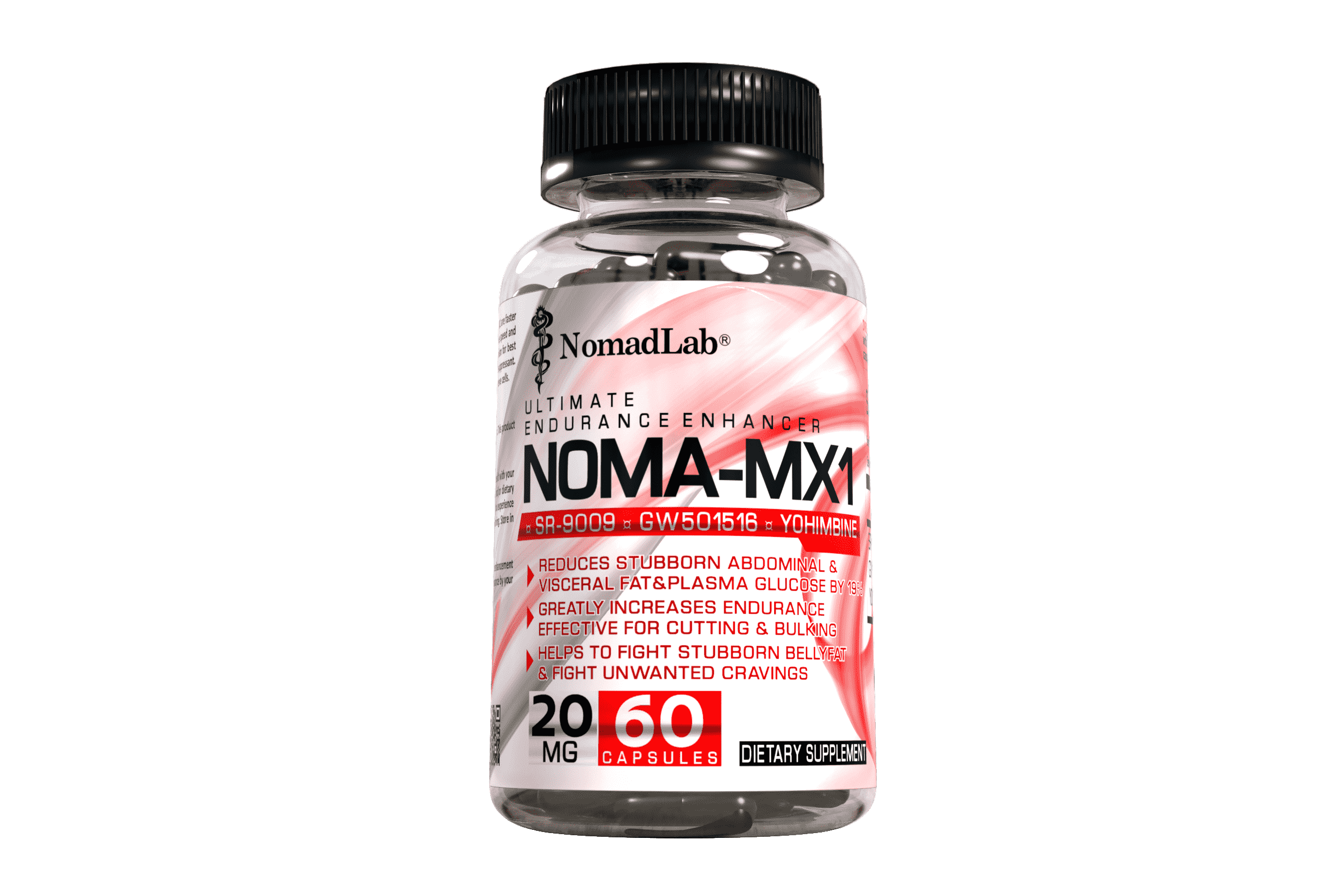 NomadLab NOMA-MX1 20mg 60 Capsules (SR9009 + GW501516 + Yohimbine)